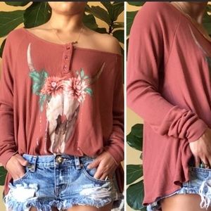 WILDFOX LONG SLEEVE SHIRT